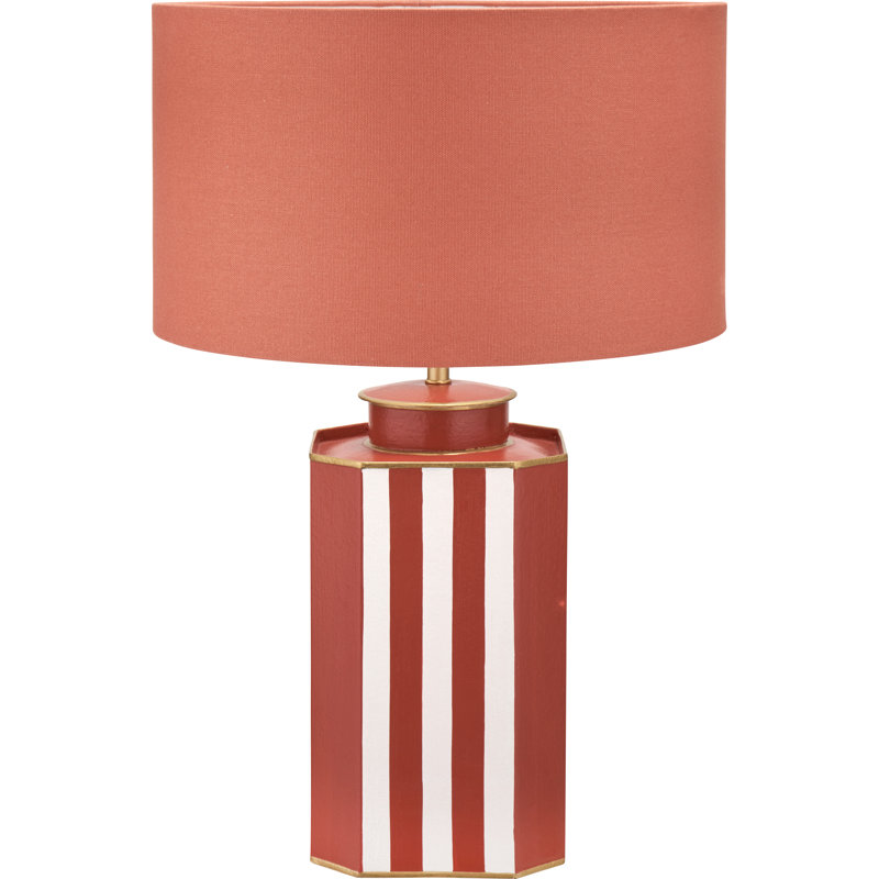 Henry 23cm H Cotton Drum Lamp Shade ( Clip On ) in Orange