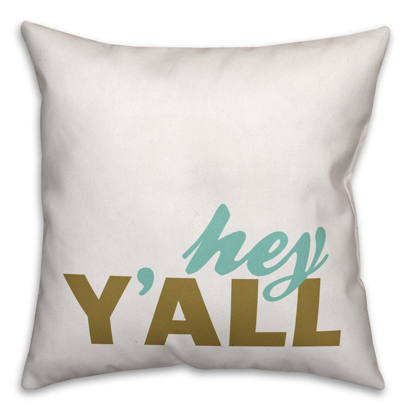  Coussin décoratif Hey Y'all