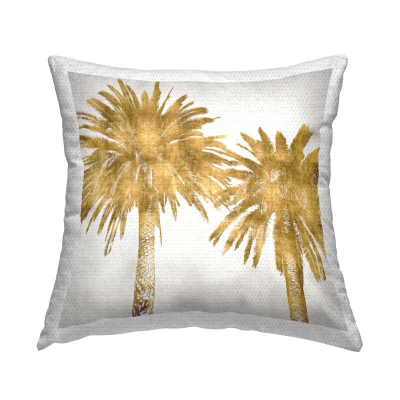 Coussin d'extérieur Stupell Industries Glam Palm Trees Tropical Plants par Kate Bennett