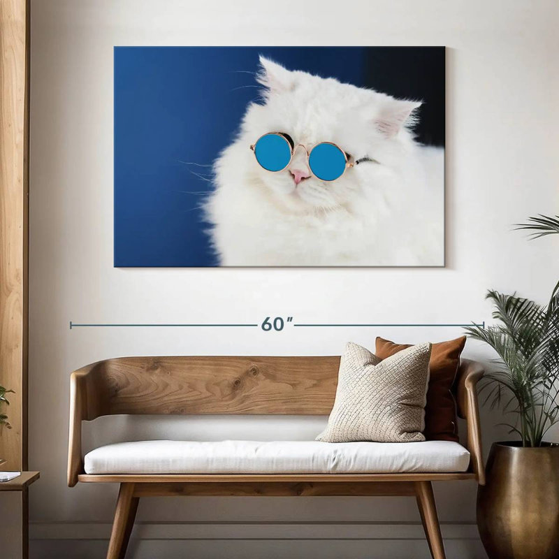 Brampt Cat Glasses, 32" H x 48" W