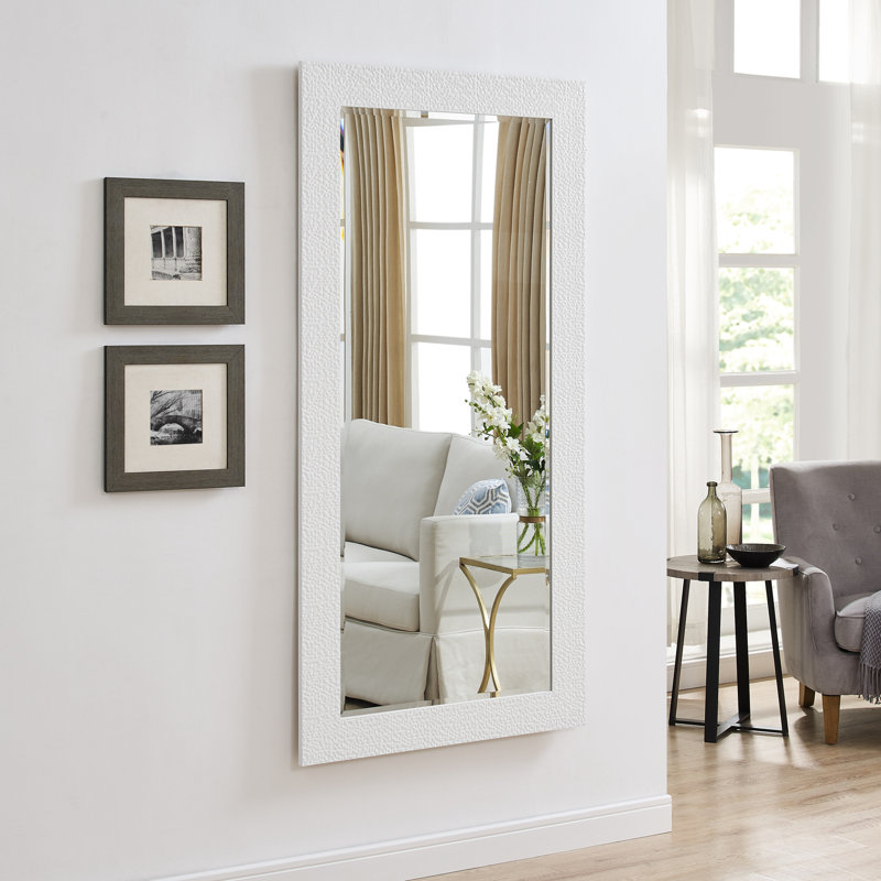 Janaliz Freestanding Cheval Full Length Floor Mirror Body Mirrors Standing Large Mirror, 66" x 32"