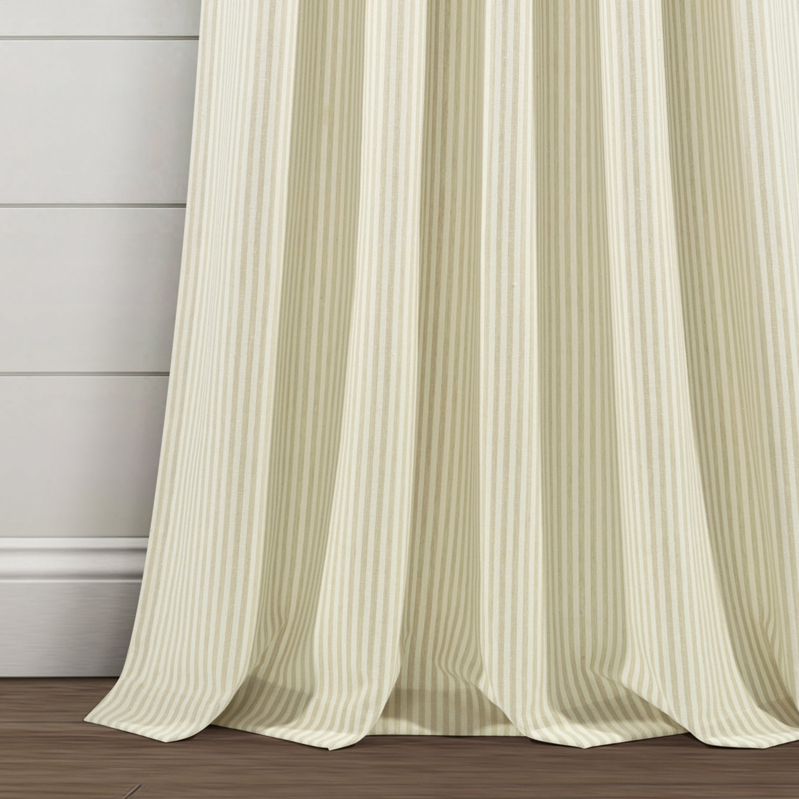 Bruno Cotton Semi-Sheer Curtain Panel Set, 40" W x 84" L, Neutral