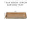 Aslean Solid Wood Rectangle Decorative Tray