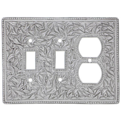 San Michele Patterned 3 - Gang Jumbo Combination Wall Plate