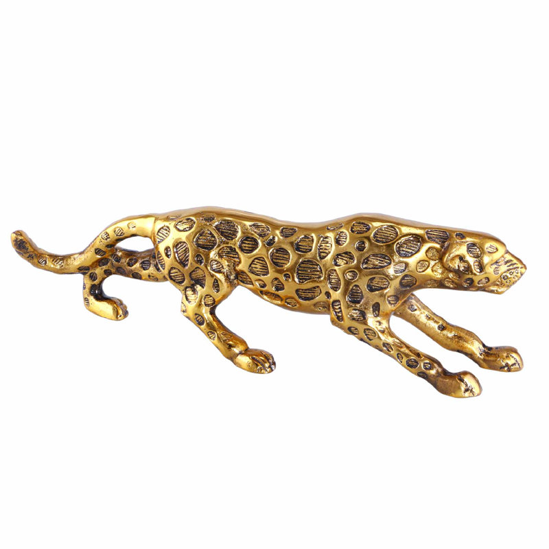 Camberlynn Animals Statue, Antique Brass