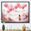 «Rose and White Air Balloon Solitude III - Abstract Landscape Art mural»