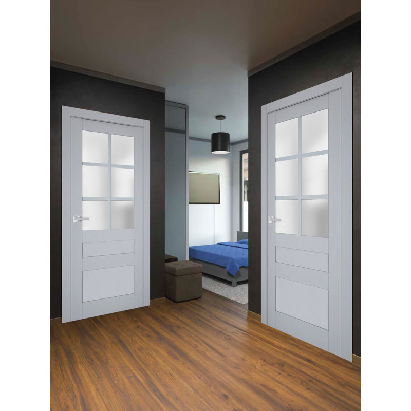 Porte standard Veregio, 30 po x 80 po, Gris