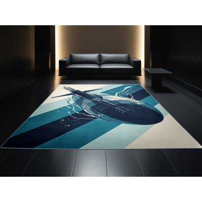 Tapis gris Soft Softh Edingworth Submarine