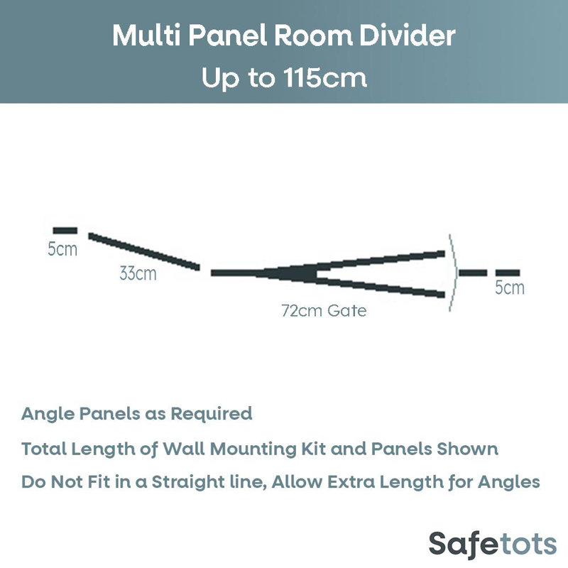 Stanyo 70cm H Metal Folding Room Divider, 70cm H x 115cm W x 1.5cm D, Black