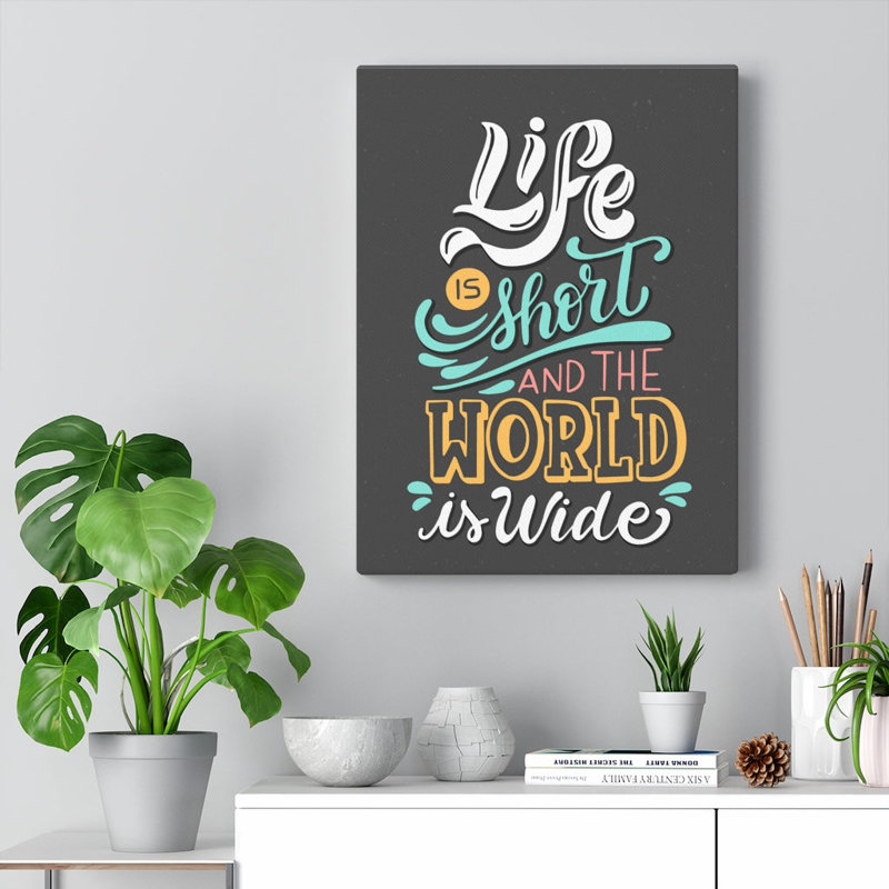 Art inspirant, citation inspirante, art mural, H 16 po x l 12 po