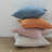 Faux Linen Square Throw Pillow Cover Set-1956192433