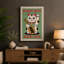 Lucky Cat Welcomes Japandi - Wrapped Canvas-1811541715-1811541740