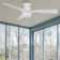 Vivi Smart Flush Mount Ceiling Fan with Remote Control and Light Kit Included