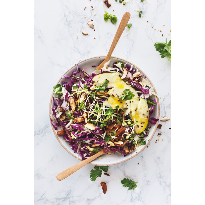 Vegetarian Salad - Wrapped Canvas Print, 46cm H x 30cm W x 3.8cm D