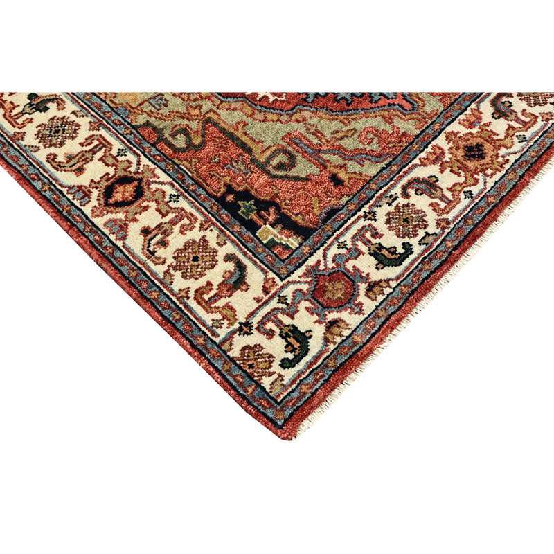 Hand Knotted Wool Oriental Area Rug, Runner 2'6" x 14'