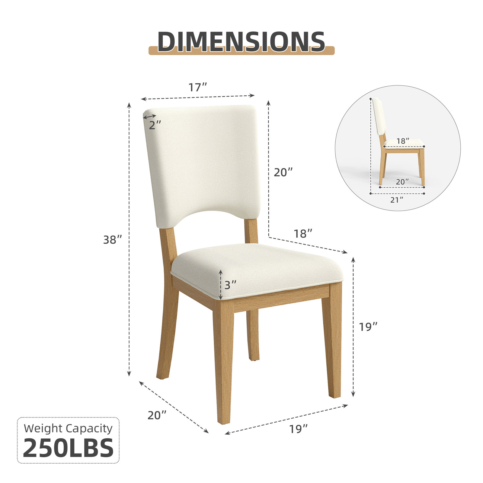 Dutton Oak Dining Chair, Mid Tone Oak
