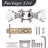 Crystal Privacy Door Knobs Keyless Lock with Round Rosette-70795570