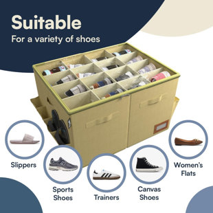 16 Pair Shoe Storage Box
