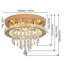 Lustre unique à DEL à 1 lumière avec accents de cristal Daeveon-1455057385-1420135165
