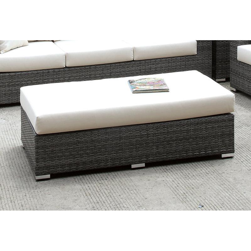 Banc de jardin en rotin Darroch