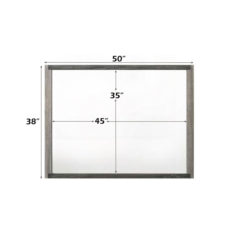 Gray Finish Mirror