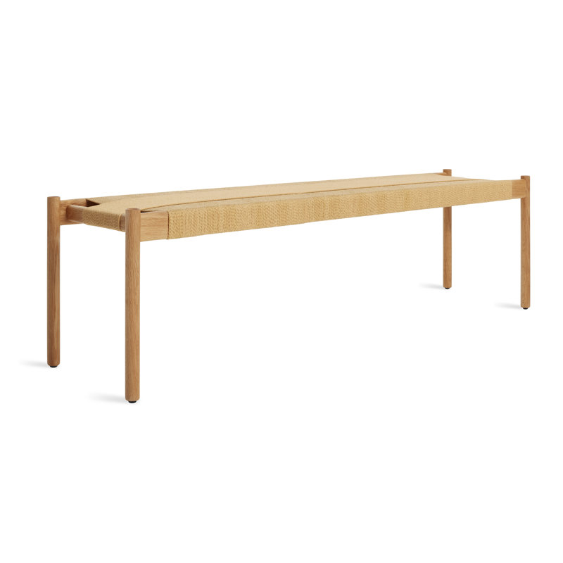 Invitation Bench, 18" H x 48" W x 18" D, White Oak