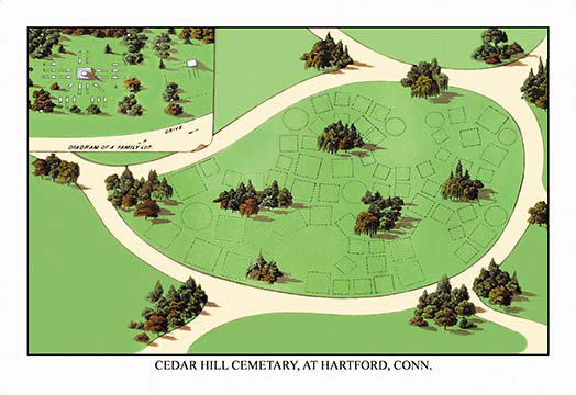 «Cedar Hill, Hartford, Conn.» par J. Weidermann, impression, 24" H x 36" W
