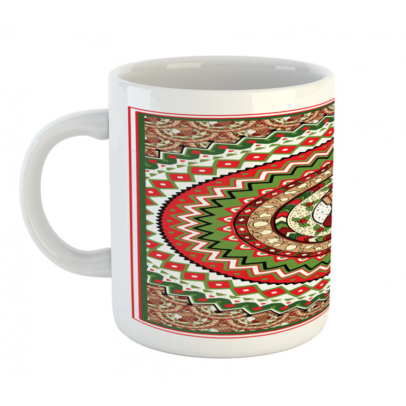 Grande tasse à café à gui baies chaussette