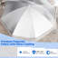 Parasol d'extérieur à frange 6,5 pi avec sac de transport Goplus