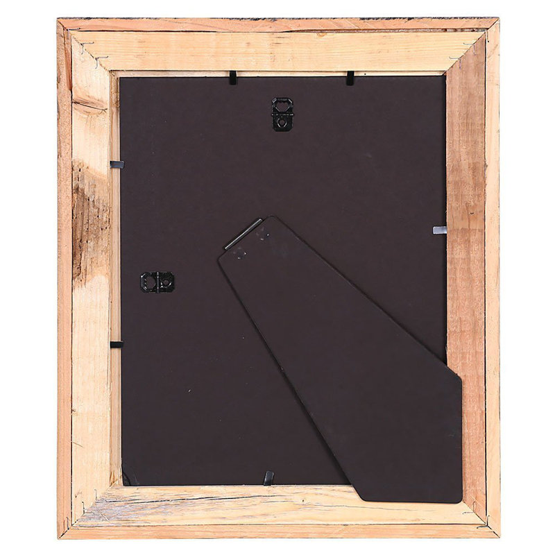 Rustic Weathered Gray Reclaimed Wood Beveled Picture Frame 24" x 36"