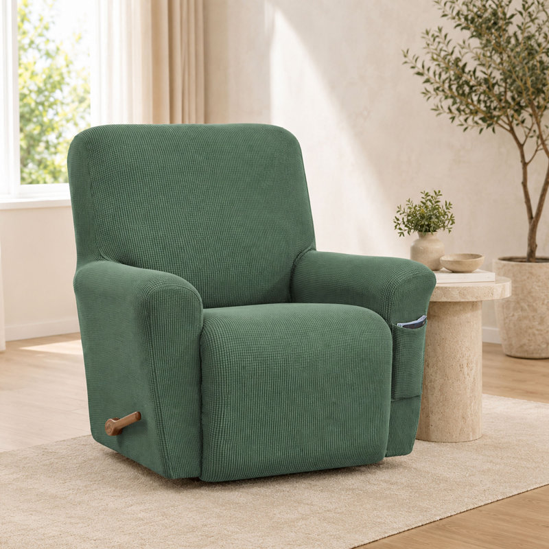 Housse de protection extensible pour fauteuil inclinable en jacquard extensible