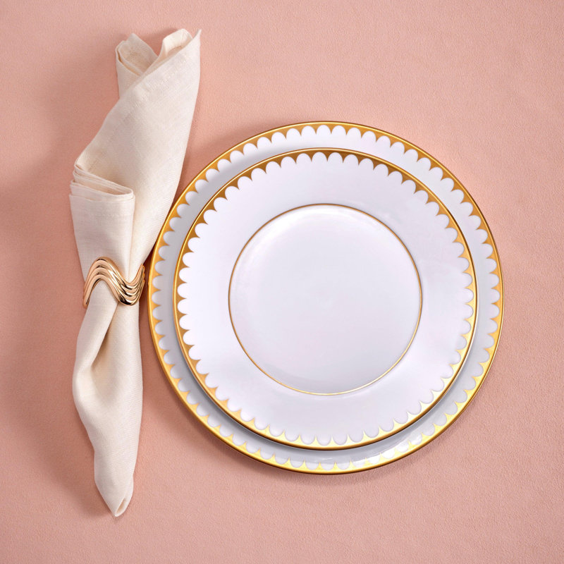 Aegean Filet Gold Dinner Plate
