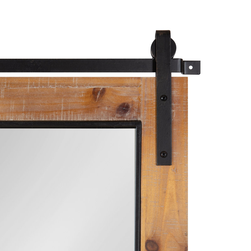 Miroir décoratif Enora, Brun rustique, 37 po x 22 po