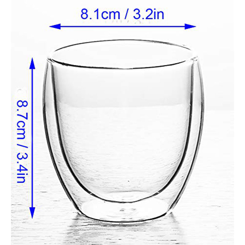 2 pièces de 8,45 oz Ensemble de verrerie
