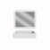 Juniper 24" Solid Surface Wall Mount Modern Minimalist Bathroom Sink and LED Mirror Set