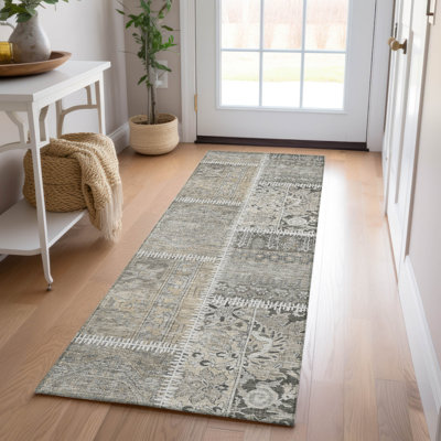 Tapis intérieur / extérieur Heffington avec envers antidérapant