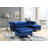 Nola Velvet L-Shaped Sectional Reversible-1393727335