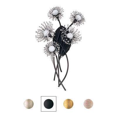 Coquette 5 Light Crystal LED Wall Sconce