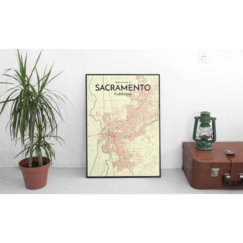 Sacramento - No Frame Print, 43.2 cm H x 27.9 cm W x 0.13cm D