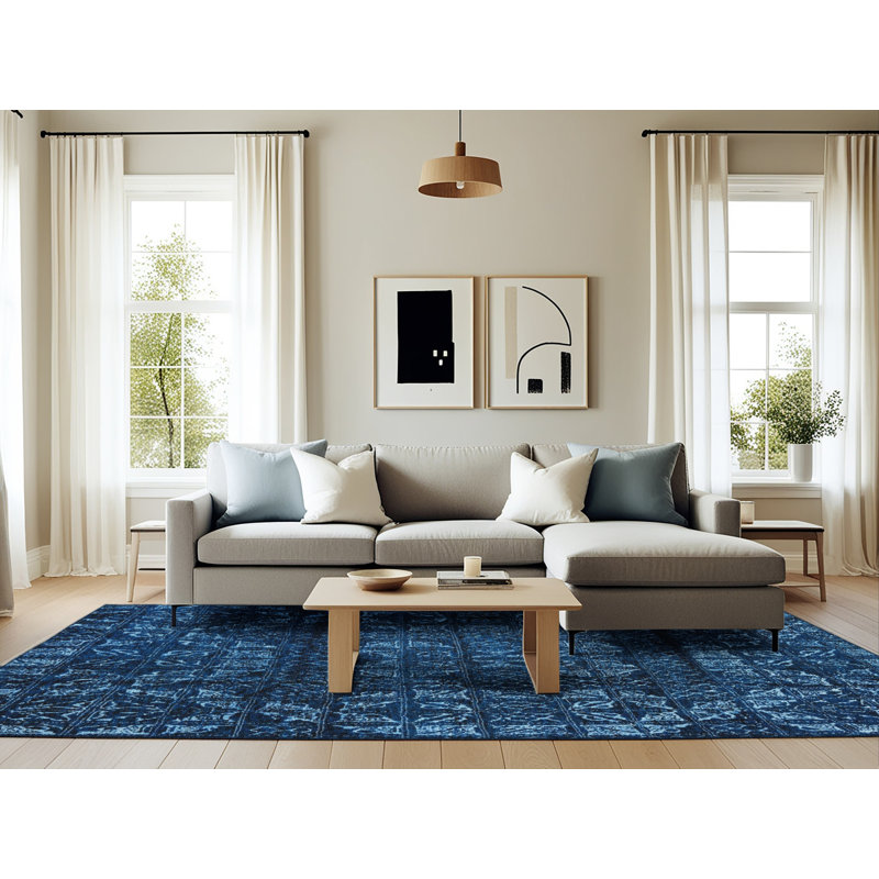 Abstract Indoor Rug, Rectangle 6' x 9'