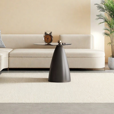 Coffee Table with Tempered Glass Top