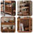 Retro Walnut Solid Wood Accent Cabinet