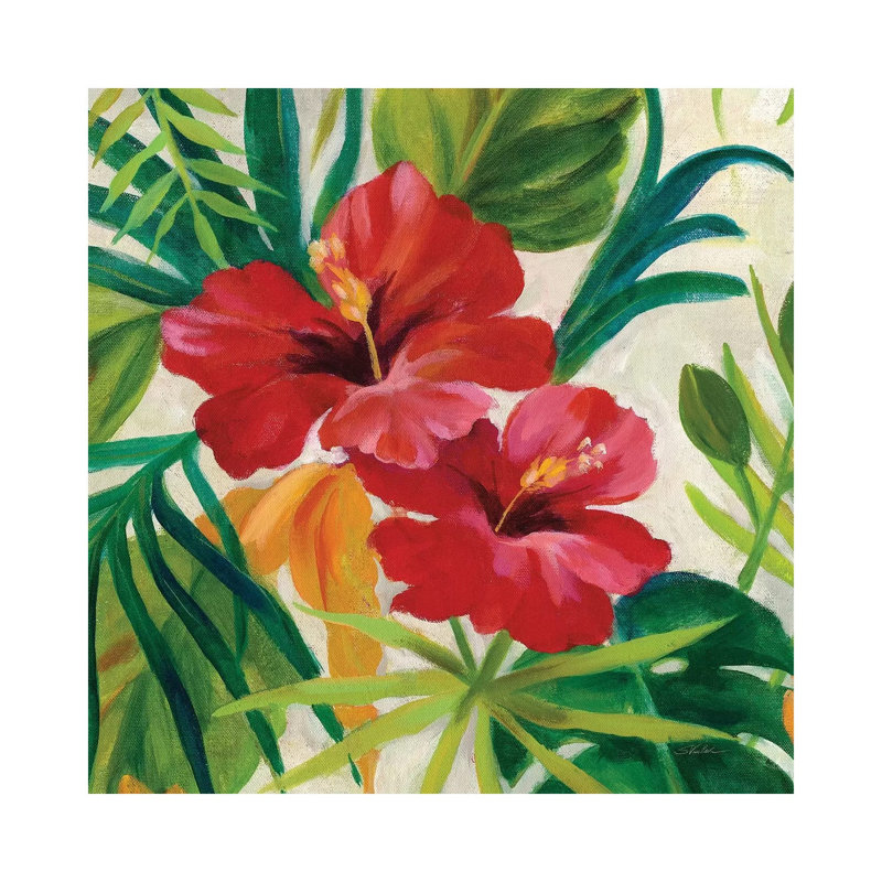Tropical Jewels II, Detail by Silvia Vassileva - Wrapped Canvas Print, 66.04 cm H x 66.04 cm W x 1.91 cm D
