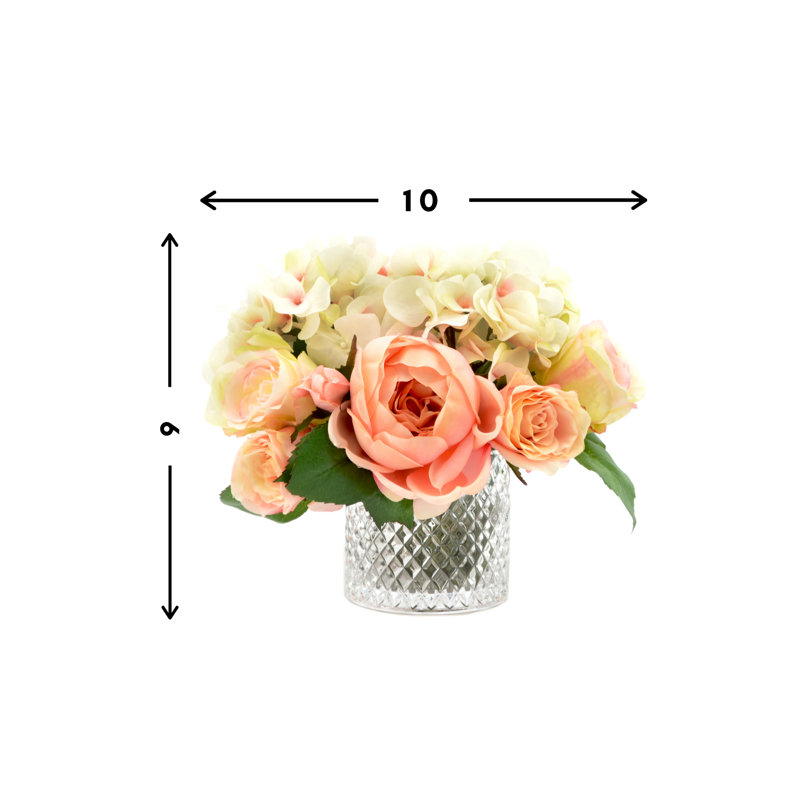 Bouquet of Hydrangea with Mixed Roses