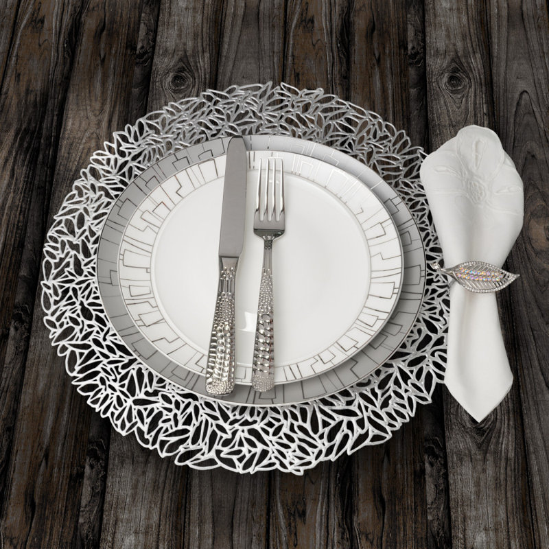 Metal Napkin Ring, Silver