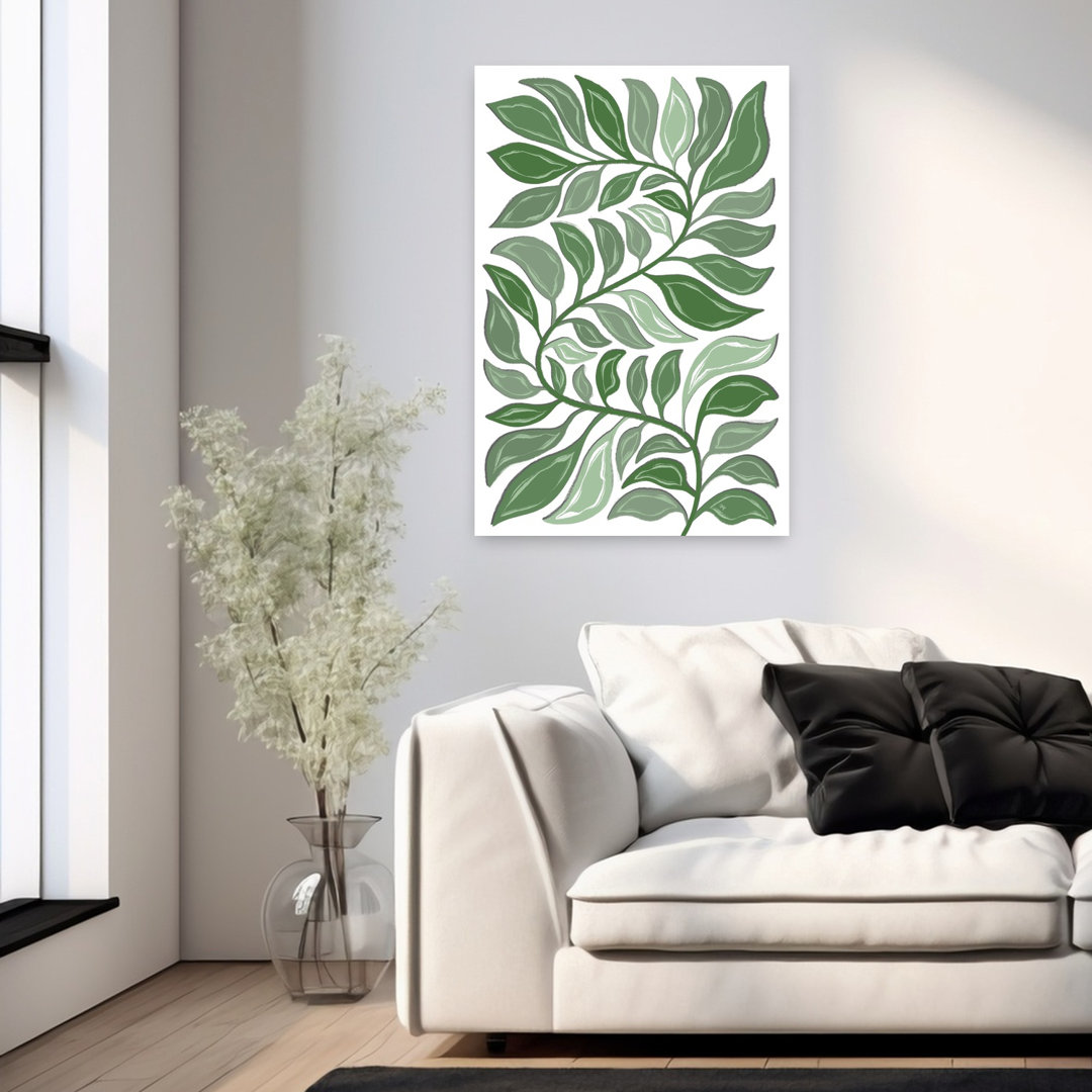 Contemporary Art Modern Abstract Nature Plant Art