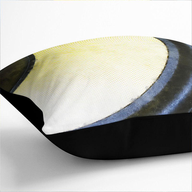 Yellow Speaker Square Throw Cushion, Black, 40cm H x 40cm W x 15cm D