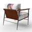 Chaise d'appoint Glam Feather-1502667574