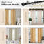 Ensemble de tringle à rideaux pour fenêtre 2 pièces 1 pouce Deco 36 "à 66" avec embouts de boules et supports Deco-1946526367-1946526370