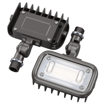 15W Mini LED Flood Lighting 4000K 100-277VAC Outdoor LED Flood Light with 1/2" Knuckle Mount (Plate Not Included)